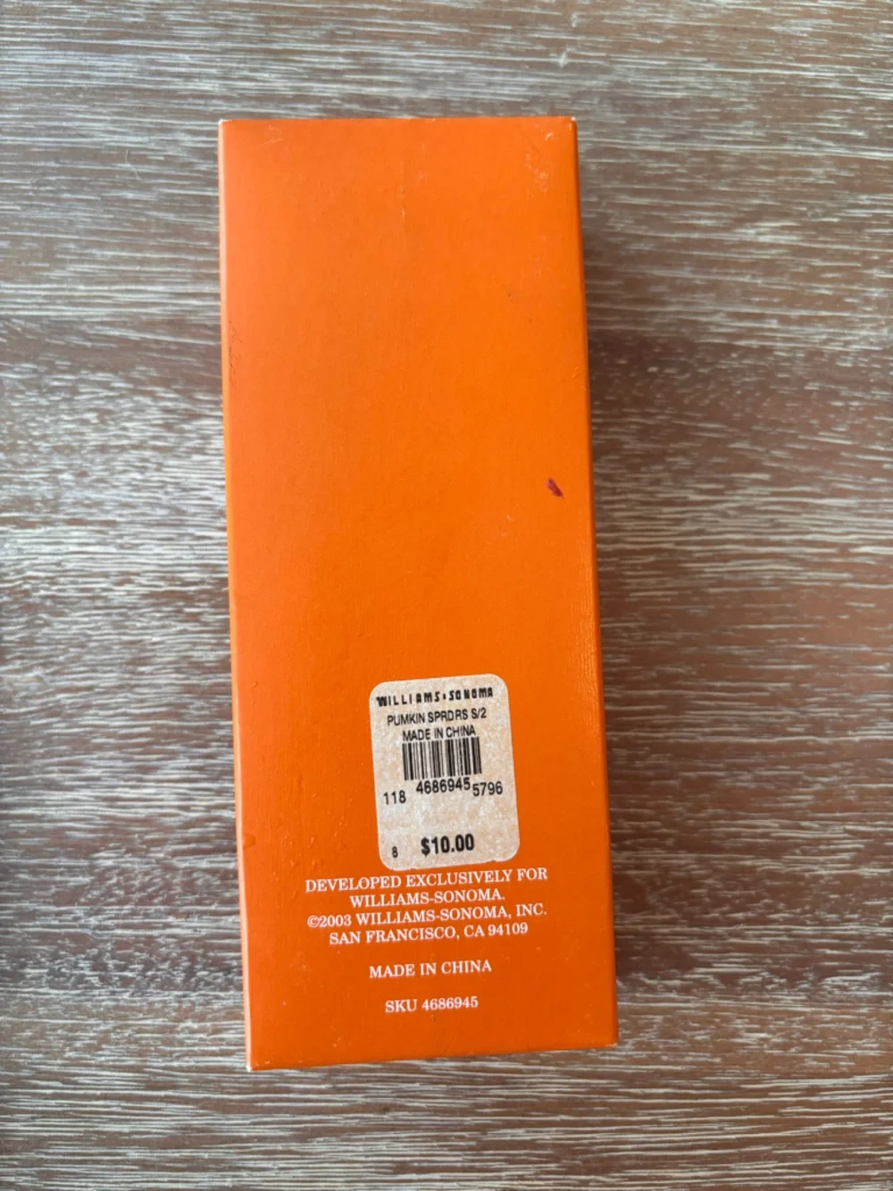 Set of 2 Vintage William Sonoma Pumpkin Spreaders